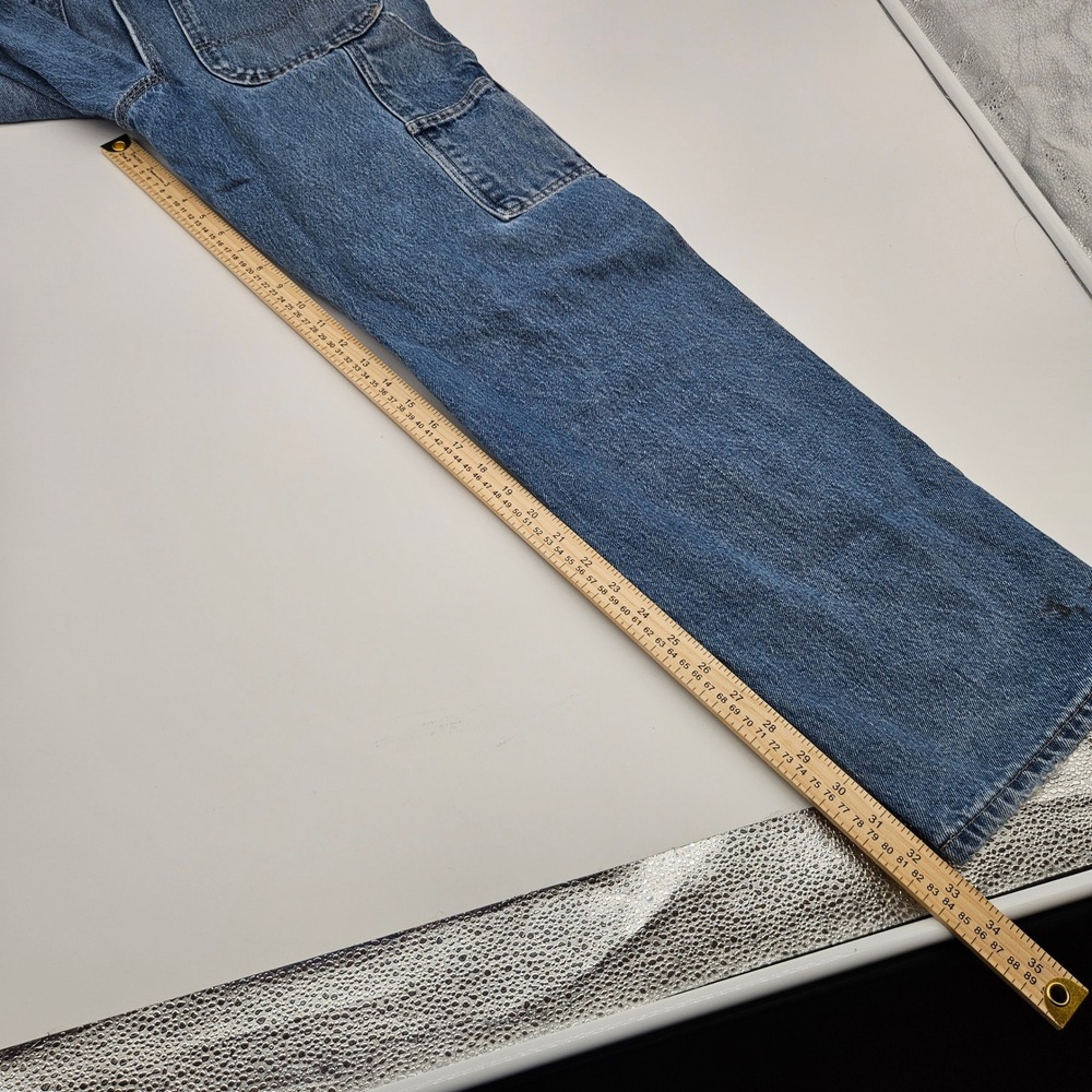 Dickies Mens Relaxed Fit Carpenter Jeans Blue Denim 34x32 1993SNB Workwear - Picture 9 of 12